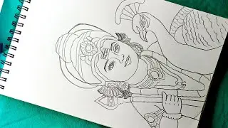 How to Draw Lord Murugan|| Beautiful Lord Murugan Outline Drawing|| Easy and step by step ||