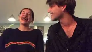 Charlie Rowe and Sister singing together