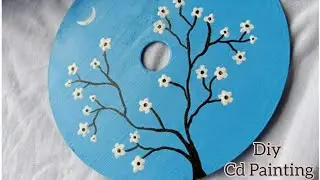 Diy Cd Painting ||  Home Decor Idea || #lockdowncraft