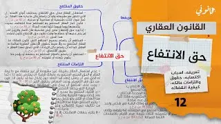 حق الانتفاع في مدونة الحقوق العينية S5 | شرح بسيط بالدارجة والأمثلة وخطاطة سهلة الفهم
