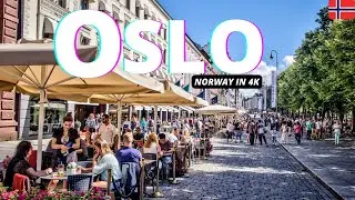 Осло, Норвегия 🇳🇴 &mdash; Летняя прогулка 2022 &mdash; 4K/60fps HDR &mdash; пешеходная экскурсия