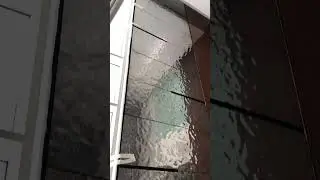 Luxury Private Villa Wall Decorated with Reflective Glass Wall Panels #luxurydesign #luxuryinterior