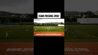 Team Passing Drill - Barcelona style variation 2 #soccershorts #soccerdrills #soccertraining