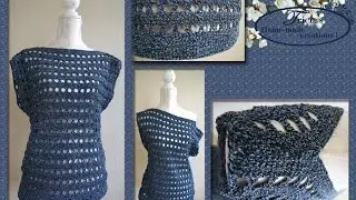 shirt bloese met kruissteek haken (nederlands)