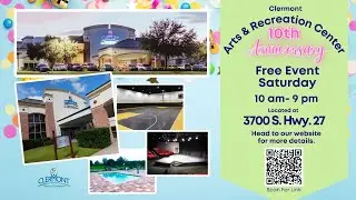 City of Clermont Florida Arts and Recreation Center ARC 10th Anniversary free community event.