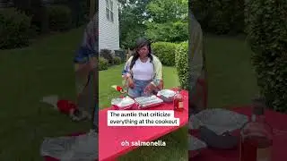 Aunties criticizing everything at the Memorial Day cookout  #Aunty#foodcritique#foodie