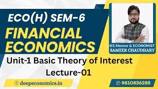 [2026] Eco(h) Sem-6 Financial Economics Lecture-1 Unit-1 | by Sameer Sir