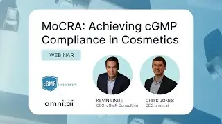 MoCRA: Achieving cGMP Compliance in Cosmetics with cGMP Consulting & amni.ai