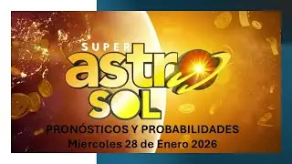 Resultados y Pron&oacute;sticos Super Astro Sol 🤑 hoy miercoles 28 de enero de 2026 &iexcl;chances de hoy!