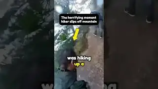 The Horrifying Moment a Hiker Slipped Off a Mountain 😱