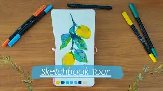 ★ Sketchbook Tour August 2025/ Art Creation from Royal Talens Sketchbook