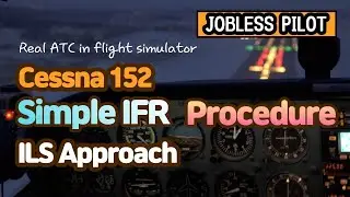 IFR to KSNA Johnwayne airport in cessna 152 ILS approach Flight ASMR