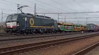 Průjezd nákladního vlaku  v čele s Beacon vectronem v Otrokovicích směr Břeclav 16.12.2025 😍😮🤩