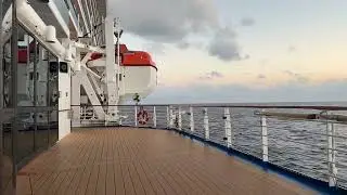 Sunset in the Gulf, Regal Princess Promenade headed south, November 25