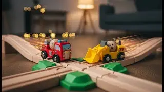 HABA Kullerb&uuml; City Showdown: Fire vs Builder 🚒 Kinetic ASMR 2026 [SATISFYING MEGA CRASH]