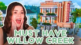 Обязательные участки для Уиллоу Крик 🌿 Постройки в Sims 4, которые вам НЕОБХОДИМЫ в вашем сохранении