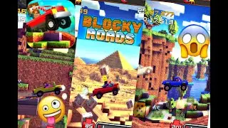 BLOCKY ROADS Games Play.3 Maps In 3 Car Change