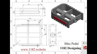 How to design Bike Pedal in Solidworks?
