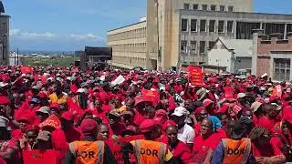 EFF and Julius Malema Supporters sWaiting for Judgment outside East London Magistrate court