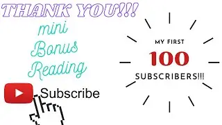 Pick-A-Card Reading - mini Bonus Reading - My First 100 Subscribers!!! - January 2021 (timeless)