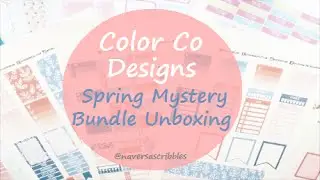 Color Co Designs Spring Mystery Bundle Unboxing