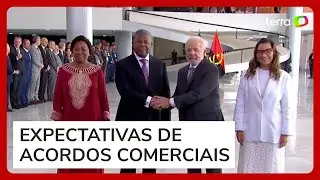 Lula recebe presidente de Angola no Palácio do Planalto