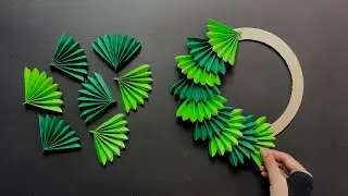 Beautiful paper flower wall hanging | Easy wall hanging craft | Home decoration ideas 💡 | sidra art 