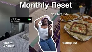 Christian Girl Diaries || MONTHLY RESET☕Room Cleanup, Bible Study, 5 Minute Journaling, & More