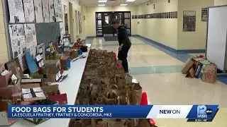 Parents at Milwaukee school organize food drive to combat hunger