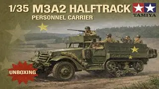 Распаковка модели Tamiya 1/35 M3A2 Halftrack