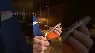 How to toast a cigar with a soft flame lighter 🔥🔥🔥