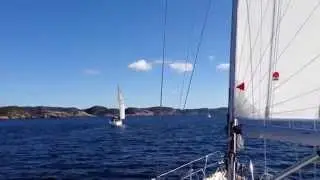 Sailing home from Svin&oslash;r 21.Sep 2014