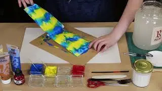 R&eacute;alisation de papier d&eacute;cor&eacute; &agrave; la colle - Outil p&eacute;dagogique