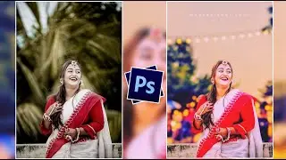 Natural Manipulation Background Change in mobile PS touch||Step by step photo retouching tutorial