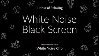 White Noise for Colicky Baby Calm | 1 Hour | No Ads | Black Screen