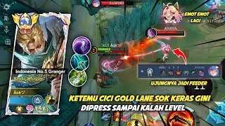 KETEMU CICI GOLD LANE SOK KERAS GINI | TOP GLOBAL GRANGER MLBB