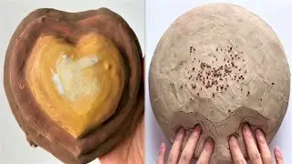 Plaster Clay Cracking e Slime ASMR Video #23