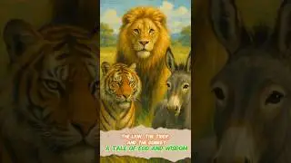 Wisdom story 7: The Lion, the Tiger, and the Donkey &ndash; A Tale of Ego and Wisdom #motivation #lion