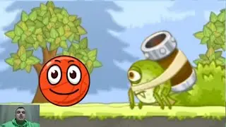 Roller Ball 5. Несносный Красный Шар 5. Мультфильм Игра на Игрули Games. Red Ball 5. 76 - 90 Уровни.
