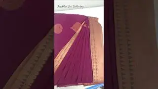 Saree prepleated with Patch work Blouse 😍✨#patchworkblouse#tailoringshorts #pondicherry #saree #like