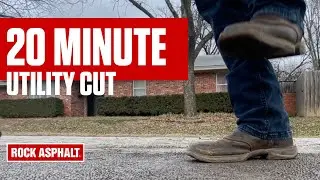 20 Minute Asphalt Utility Cut DONE in 35&deg;F! Henrietta, TX - RockAsphalt