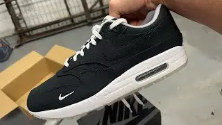 NIKE AIR MAX 1 DOVER STREET MARKET BLACK - NO B.S. RAW UNBOXING @GOAT