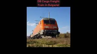 Long & Heavy DB Cargo Freight Train at Aldomirovtsi Railway Station Bulgaria! 😱 #shorts
