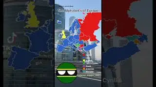 The Alphabet's of Europe #alphabet #cyrillic #latin #europe #map #viral #valaney #fyp #shorts