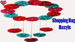 How To Make Shopping Carry Bags Wall Hanging || DIY Tote Bags Craft