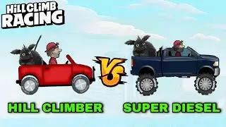 Hill Climb Racing : JEEP vs SUPER DIESEL