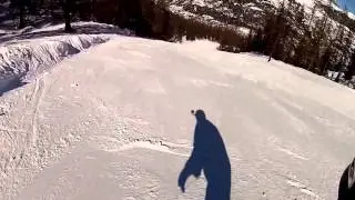 SESSION SNOWBOARD, SERRE CHEVALIER CASSE DU BOEUF ENZO ET ZIMO GOPRO HD