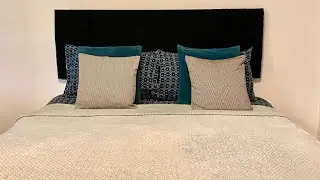How to hang a Kingsize Headboard to a Wall with Brackets - DIY -