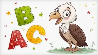 🦅 V is for Vulture 🦅 | Fun ABC Songs for Kids | Bubble ABC 🫧
