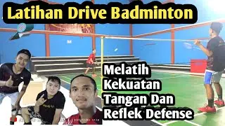 Latihan Drive Badminton Melatih Reflek Defense #drivebadminton #badmintondrive #driventrikbadminton